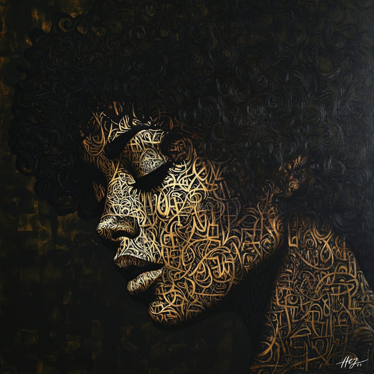 Intricate  calligraphy 6